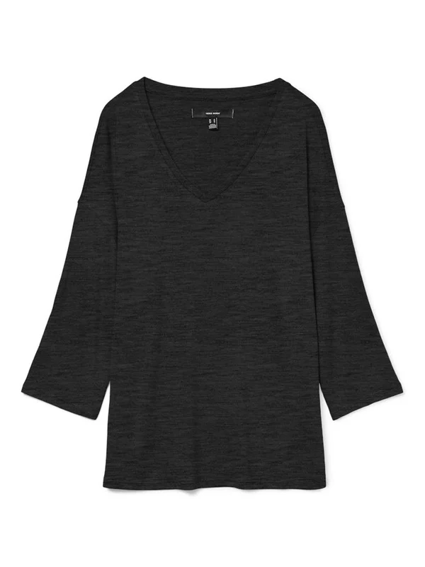 Brianna 3/4 V Neck Blouse Boo