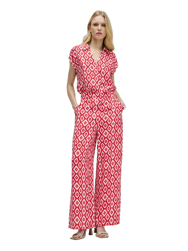 Print Hight Rise Pants