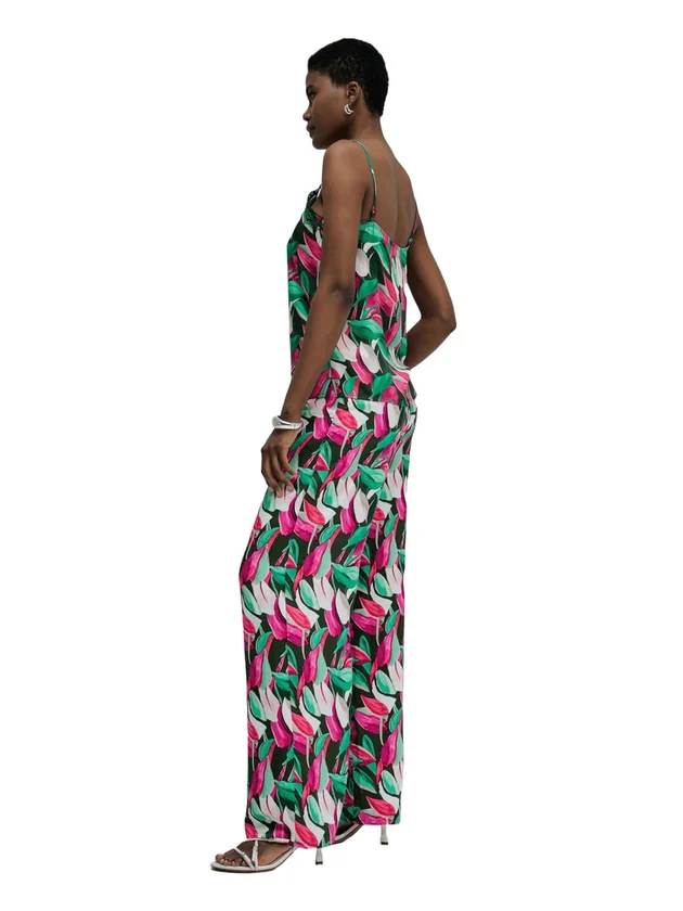 Print Hight Rise Pants