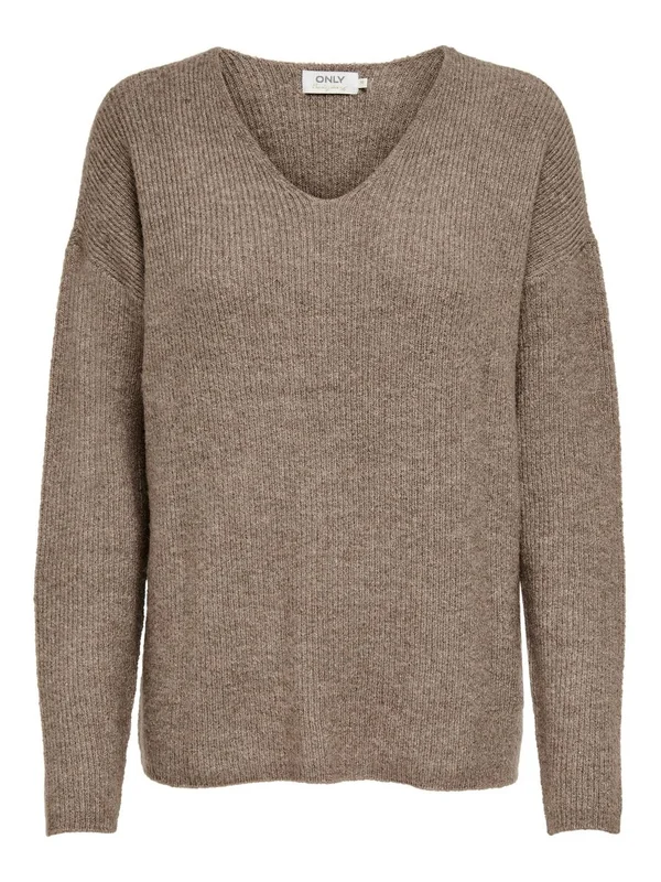 Camilla V Neck L S Pullover Knt Noos