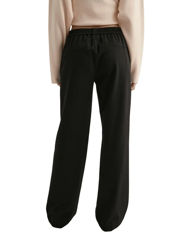 Maya Straight Solid Pant Noos
