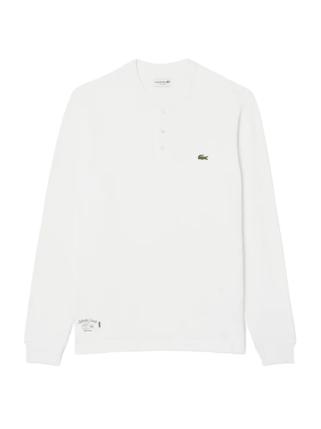 Tee-Shirt Henley Manches Longues