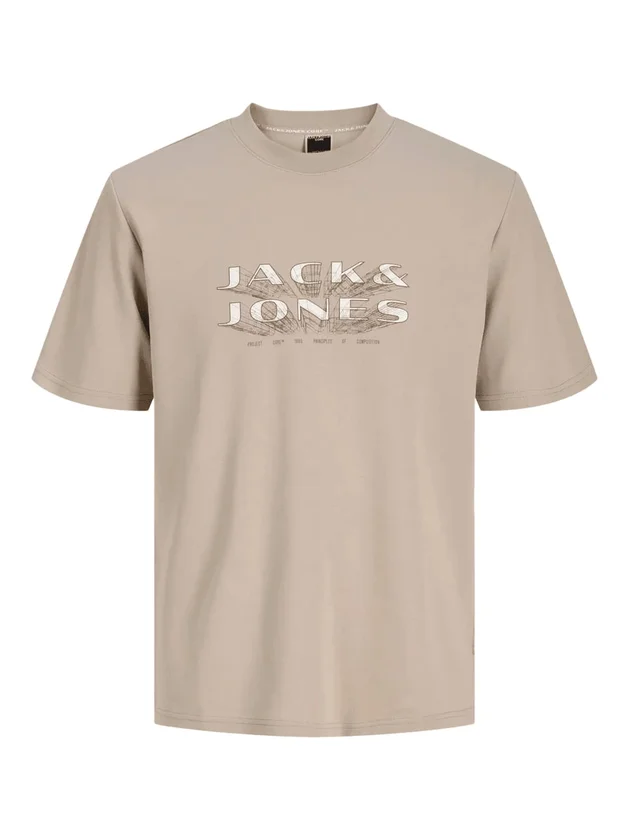 Jcofusion Jj Branding Tee Ss Crew N