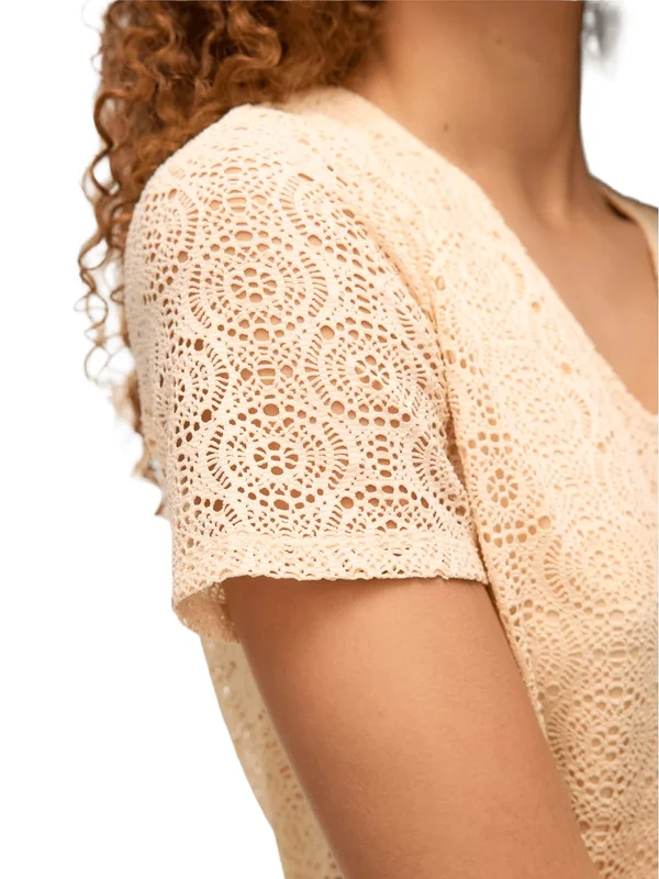 Maya Ss V Neck Top Jrs Spe