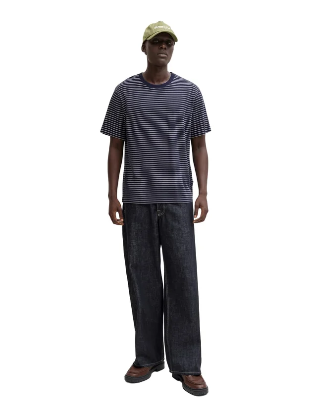 Jjedover Striped Tee Ss Crew Neck Sn