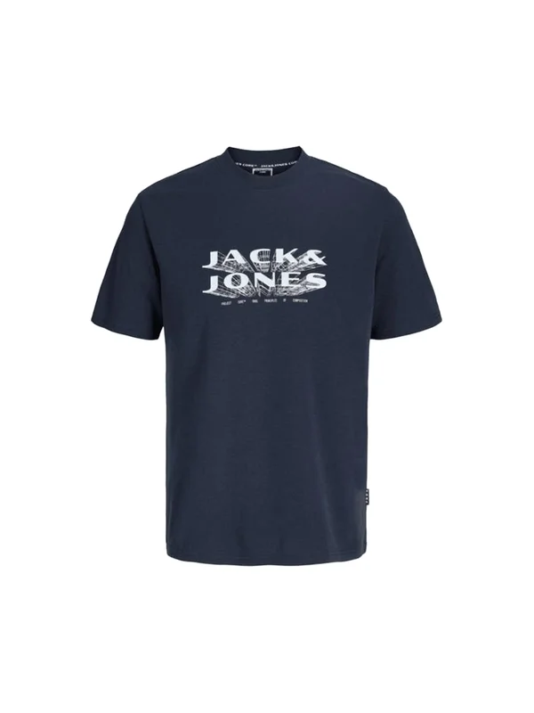 Jcofusion Jj Branding Tee Ss Crew N