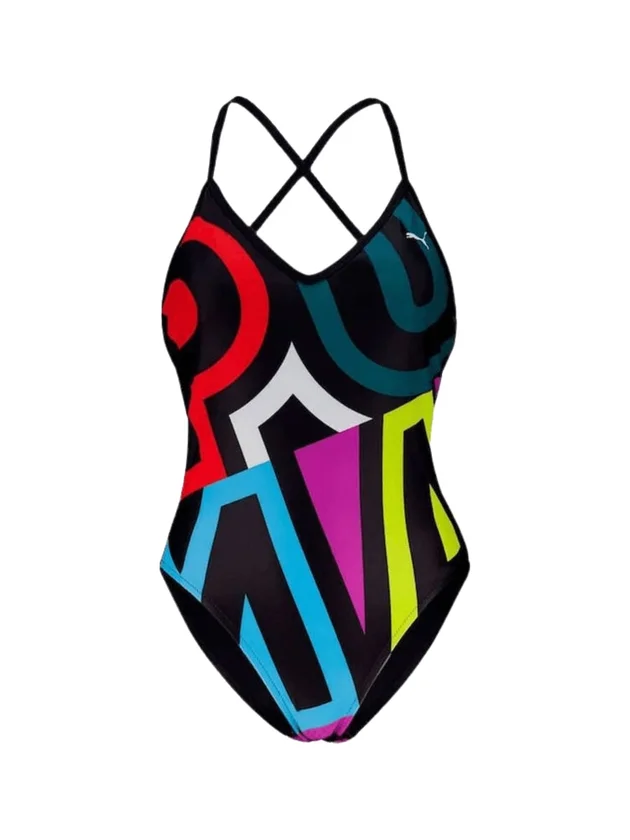 Placed Print Swimsuit 1P