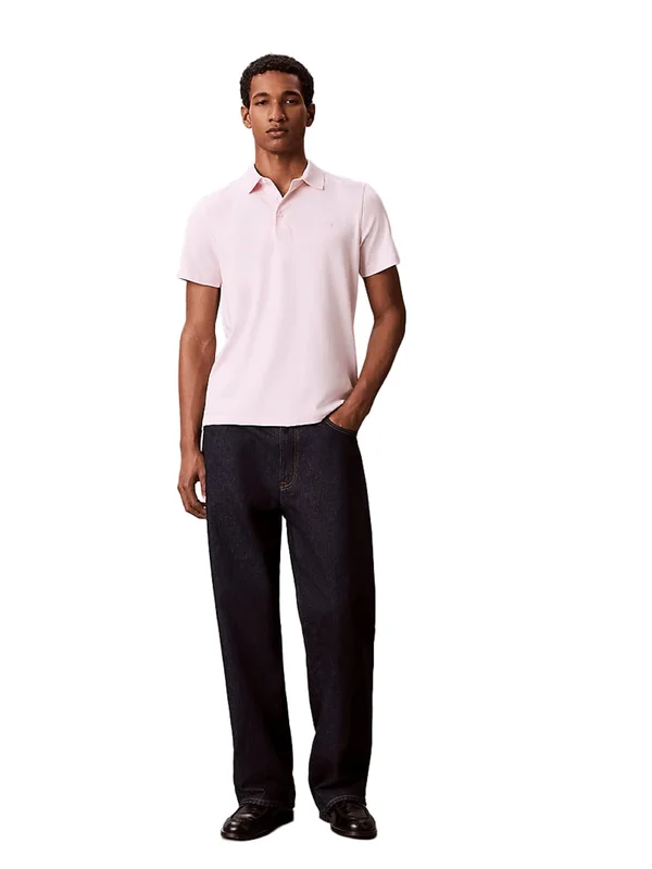 Slim Supima Logo Patch Polo