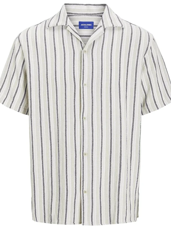 Jjecoba Stripe Resort Shirt Ss Sn