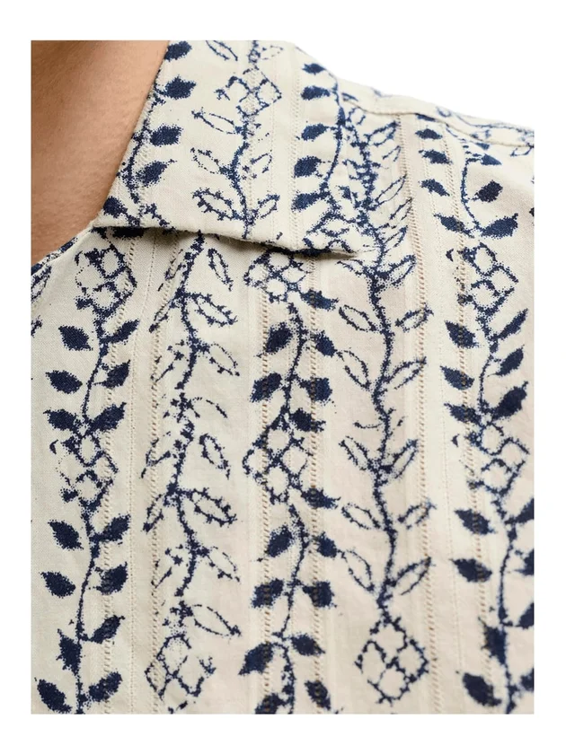 Print Dobby S S Shirt Sn