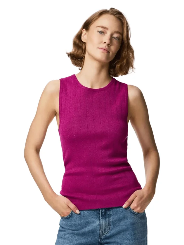 Salima Sl O Neck Knit Top