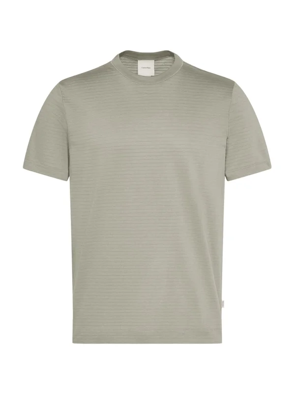 Textured Stripe Crewnk Tee