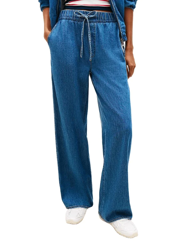Chambray Pull On Pants