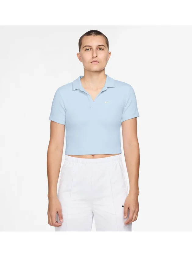 Essntl Ss Polo Crp Top