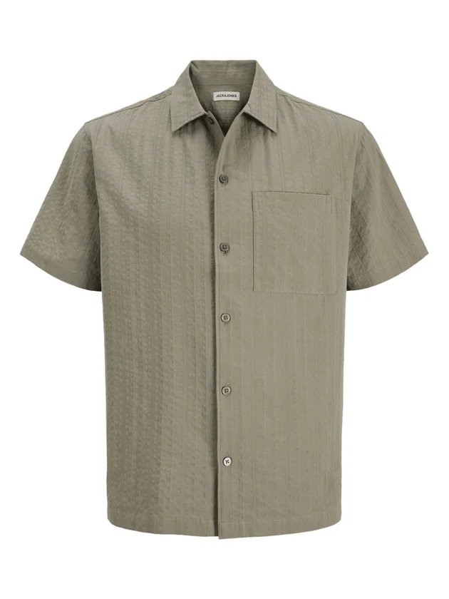 JwHeaston Seersucker S S Shirt Sn