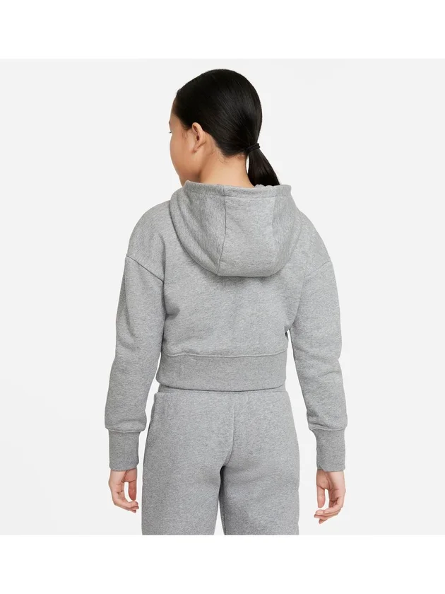 Club Ft Crop Hoodie Hbr