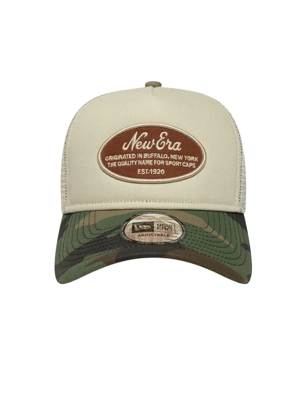 Oval Patch Camo Trucker