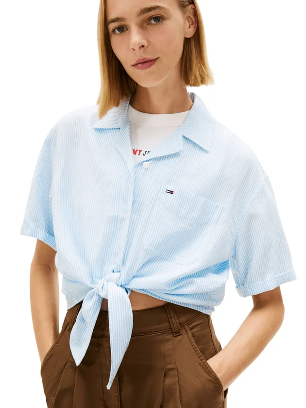 Tie Front Linen Shirt