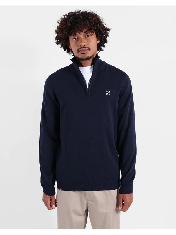 Col Montant Demi Zip Penzi
