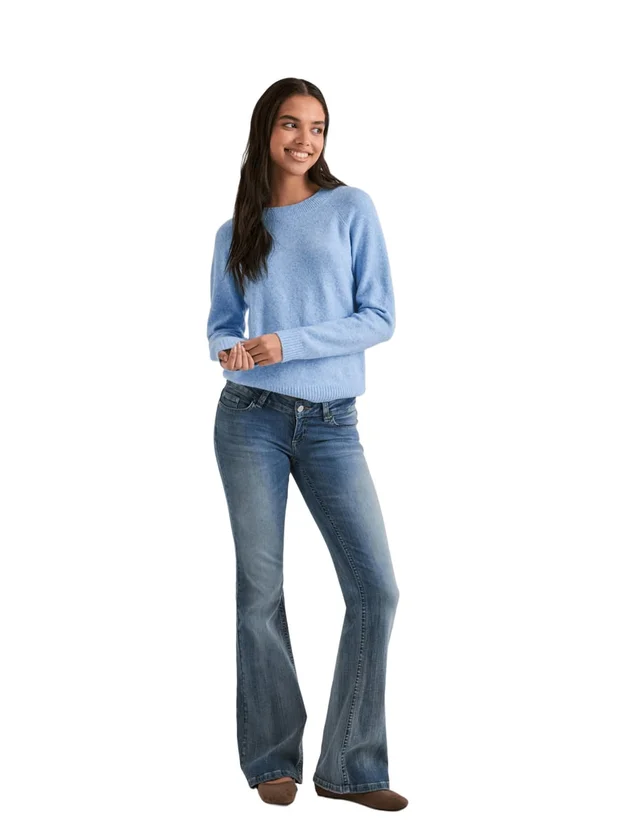 Offy LS O Neck Blouse Ga Noos