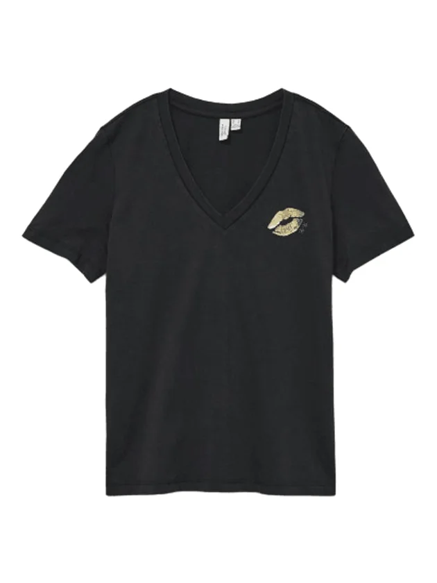 Feyola S S V Neck T Shirt Jrs Btq Ga