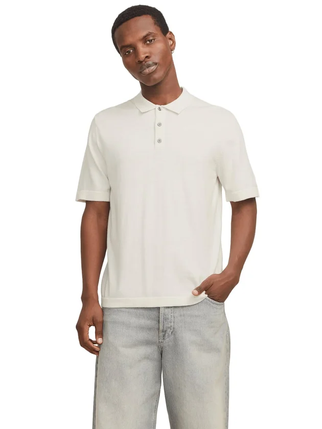 Jjeemil Knit Relaxed Polo Ss Sn
