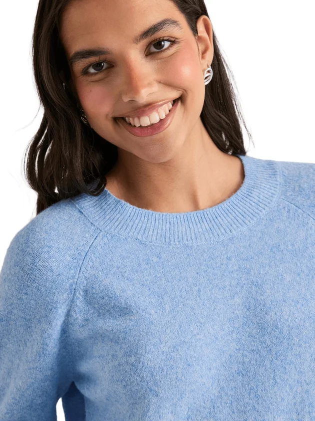 Offy LS O Neck Blouse Ga Noos