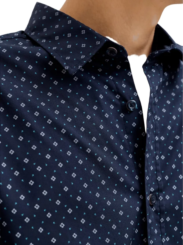 Jjmatheo Detail Print Shirt LS