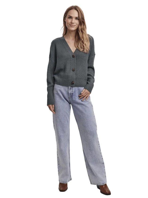 Vmlea Ls V Neck Cuff Cardigan Noos