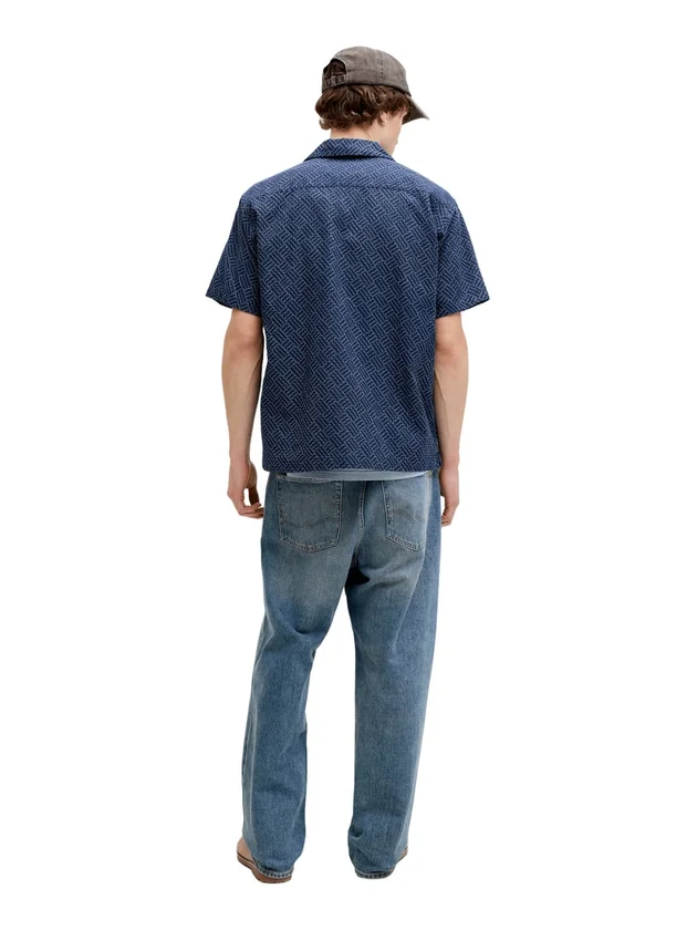 Print Dobby S S Shirt
