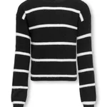 BLACK / SMALL STRIPE CLOUD DANCER
