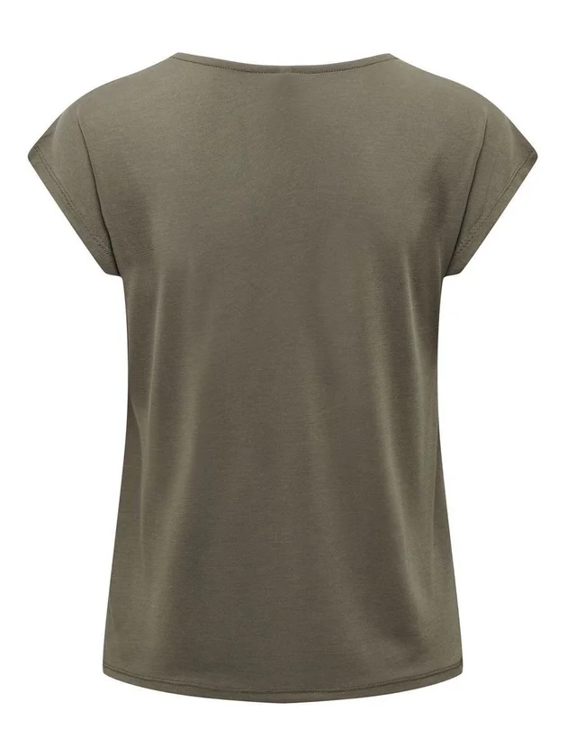 Onlfree S S Mod V Neck Top