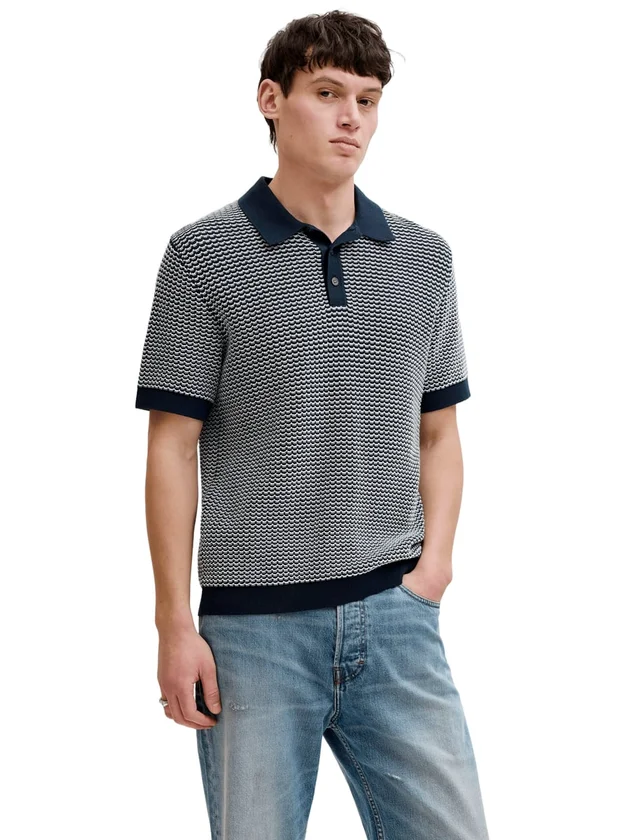 Kingsley Knit Polo Ss Ln