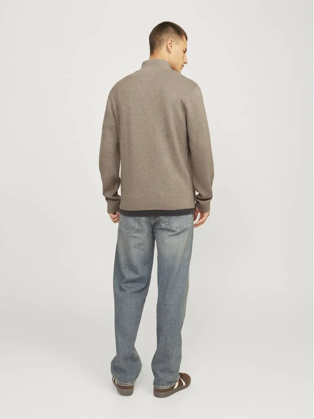 Jprblamilano Stitch Knit Half Zip Sn