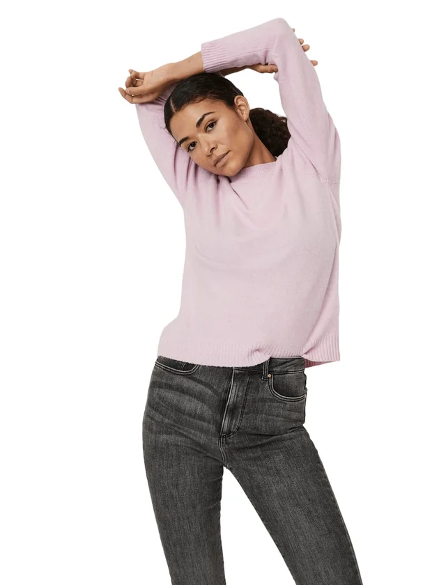 Offy LS O Neck Blouse Ga Noos