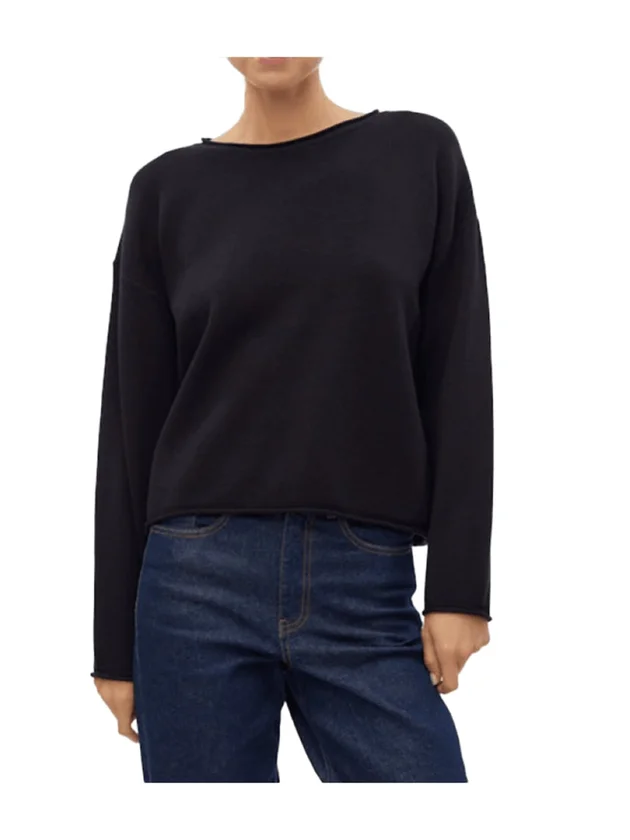 Saba Roll LS O-Neck Pullover Ga Noos