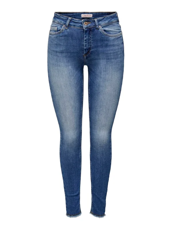 Blush Mid Skinny Ankle Raw Denim
