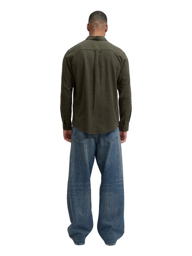 Classic Melange Shirt L S Noos