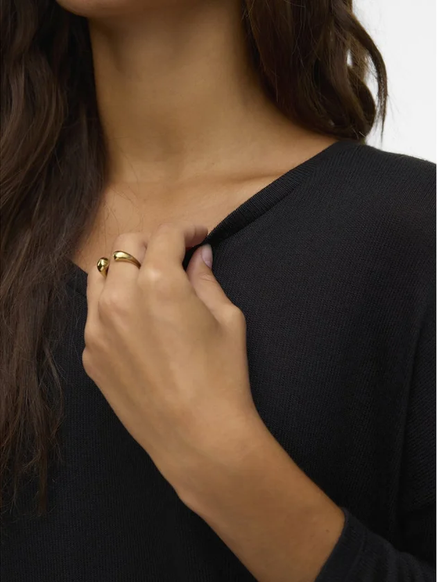 Brianna 3/4 V Neck Blouse Boo