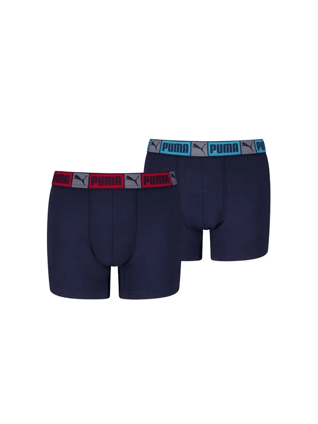 Logo Block Elastic Boxers 2P