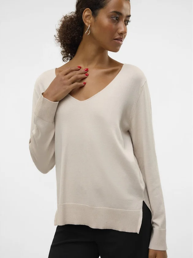 Silje LS V Neck Pullover Ga Noos
