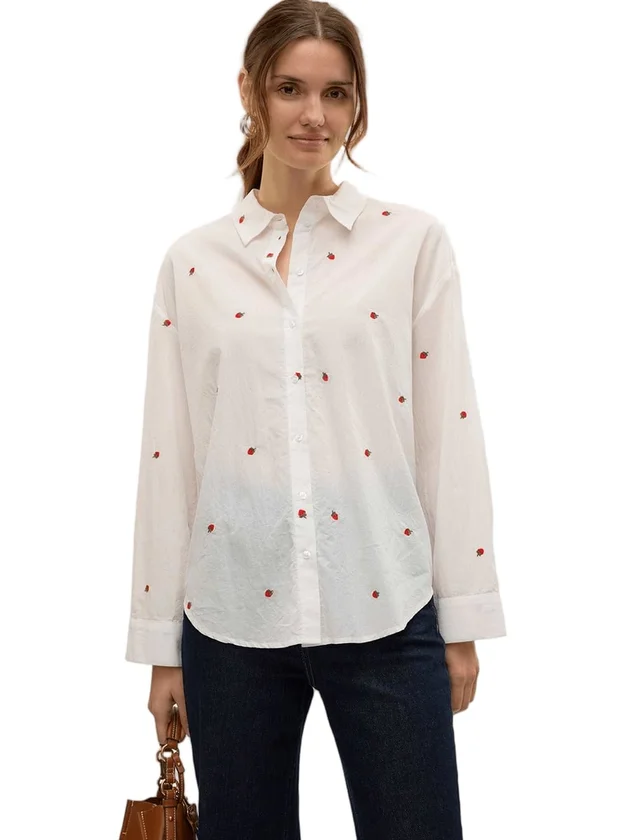 Vmodona Ls Shirt Wvn Noos