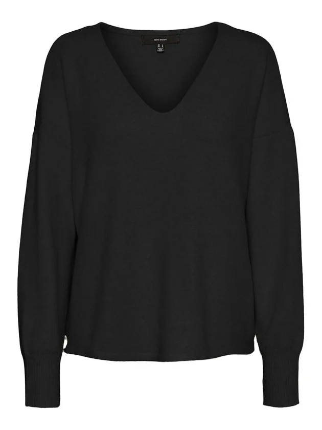 Offy LS V Neck Blouse Ga Noos
