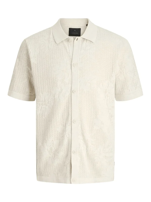 Owen Knit Button Through Polo Ss