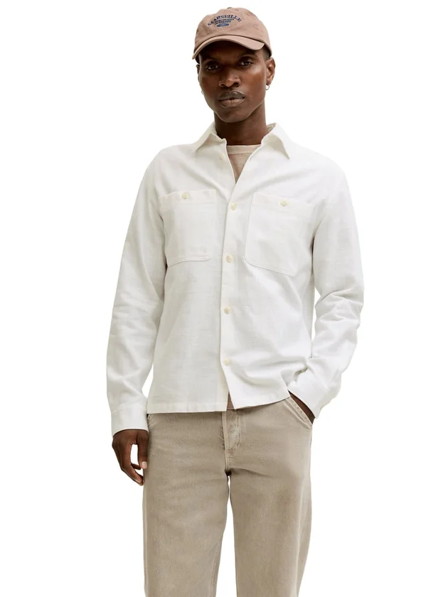 Blurayle Linen Solid LS Shirt