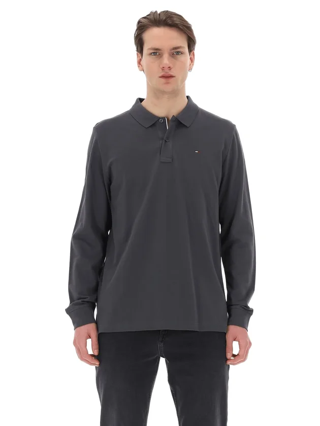 Tjm Slim Placket Polo Ls Ext