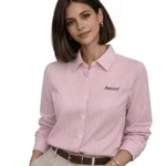 BRIGHT WHITE / STRIPES:BEETROOT PURPLE - ACAI PURPLE AMOUR EMB