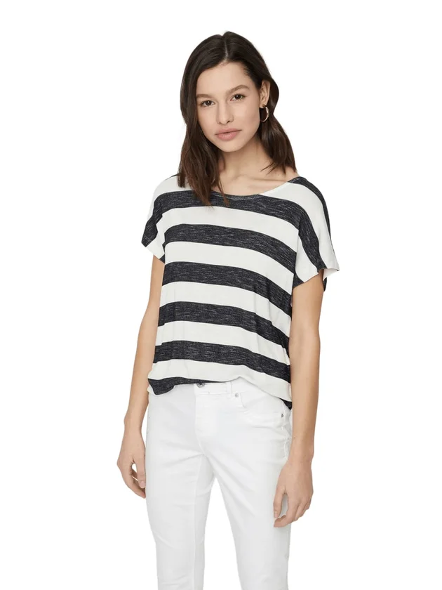Wide Stripe Sl Top Jrs Noos