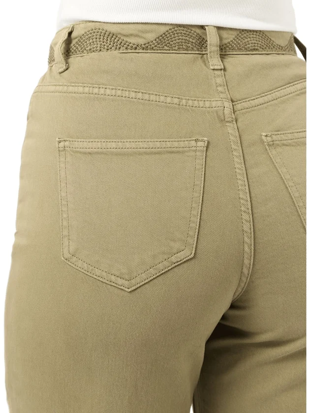 Tessa Hr Wide Colored Emb Jeans