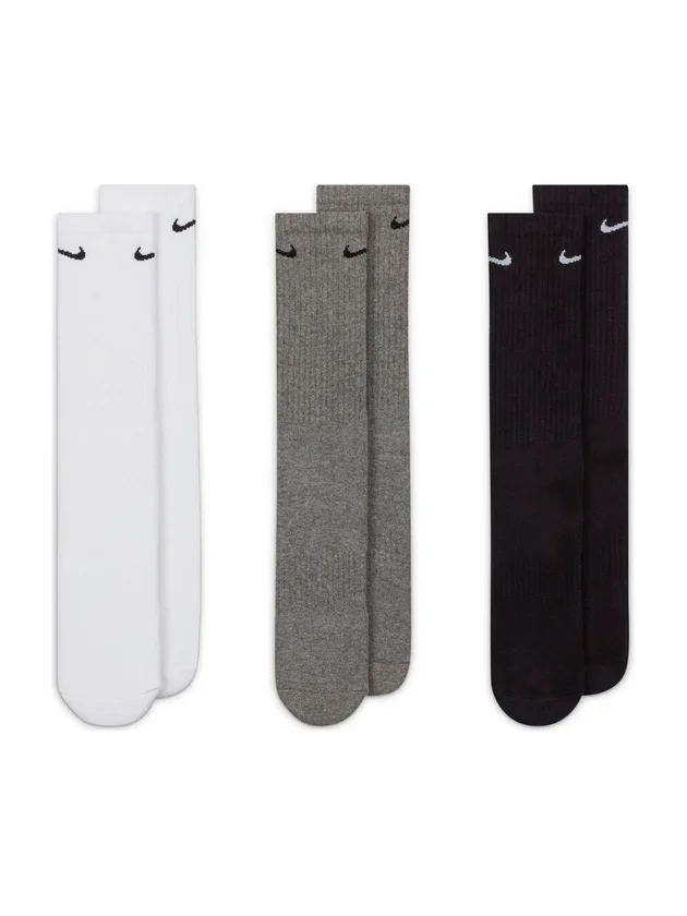 Everyday Cushioned Crew Socks 3 Pairs